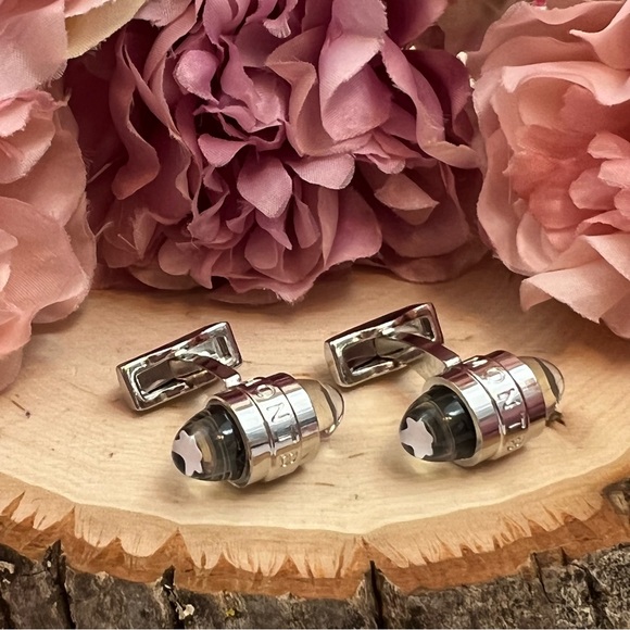 Montblanc Bullet Shape with Floating Star Emblem Cufflinks - Picture 6 of 17